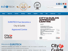 Tablet Screenshot of eurotechintl.com